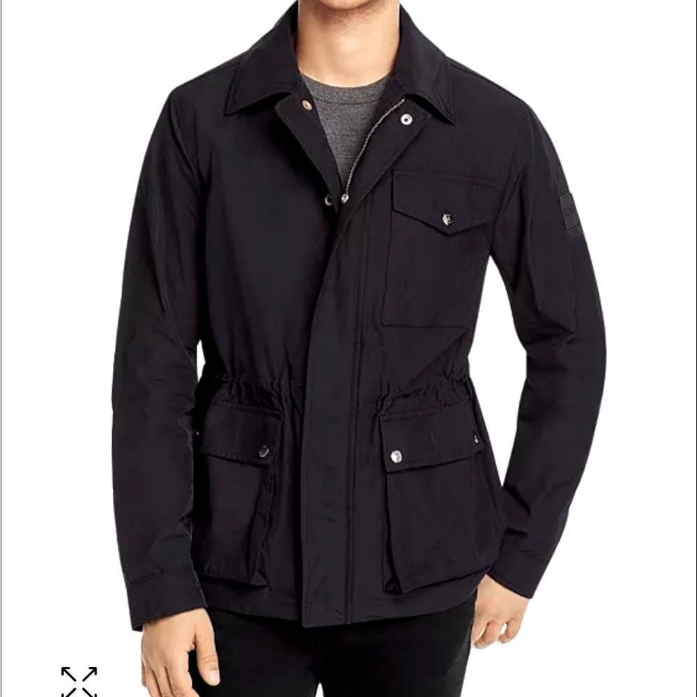 Hugo Boss Cisero water-repellent utility jacket black size 46r